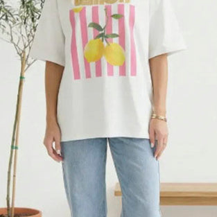 Casual Lemon Graphic Tee
