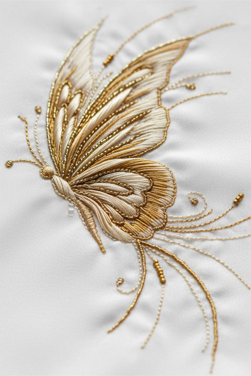 Radiant Wing Embroidered T-Shirt