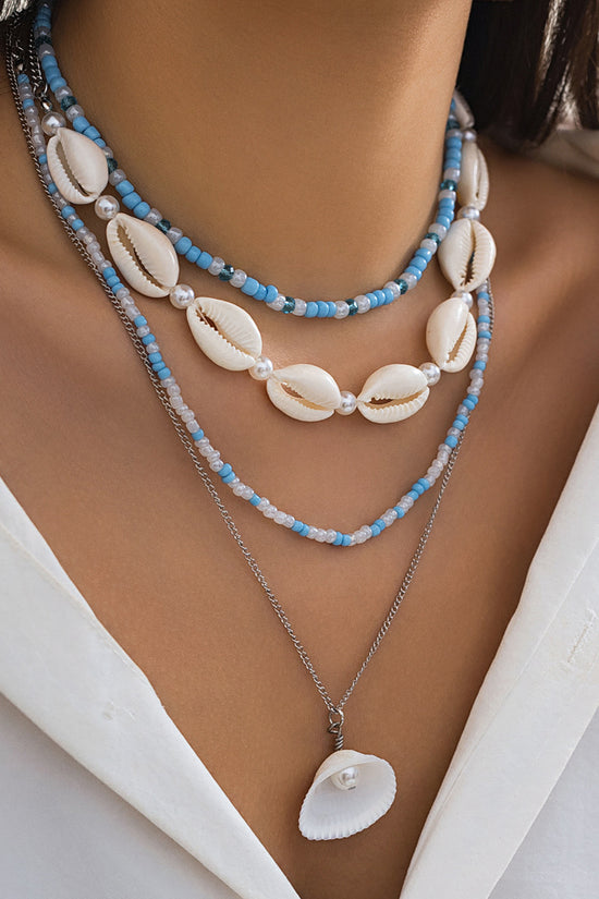 Elegant Layered Pearl Charm Necklace