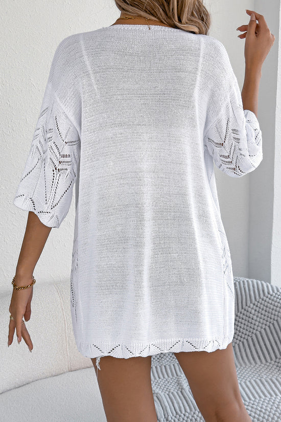 Elegant Open Front Cardigan