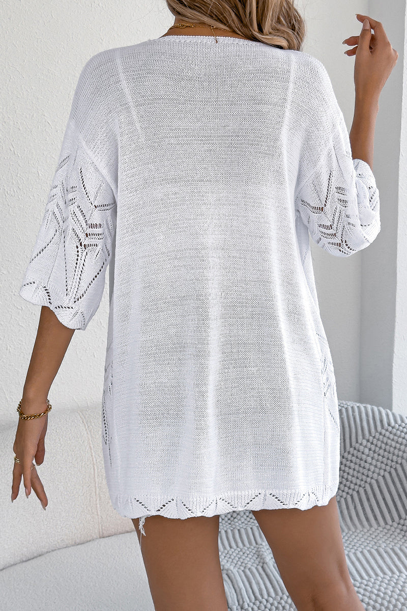 Elegant Open Front Cardigan
