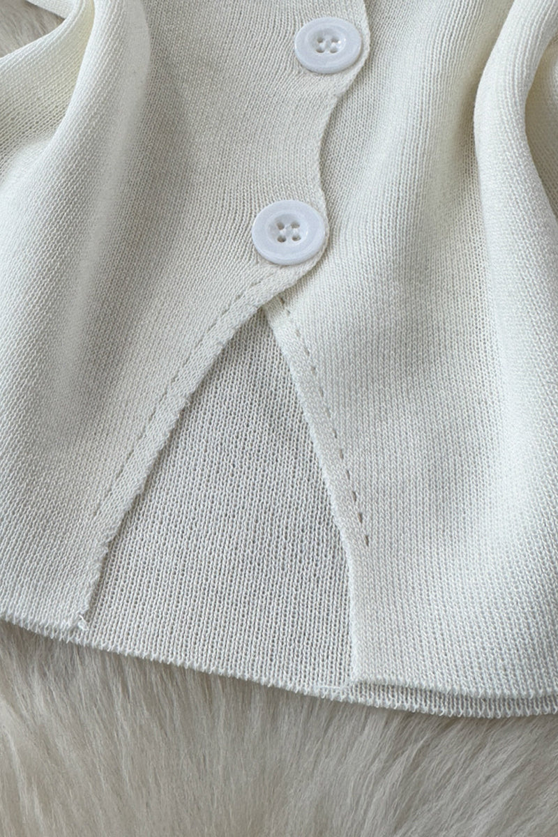 Buttoned Sleeveless Tank with Star Detail