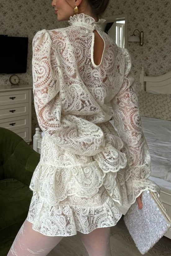 Elegant Lace Skirt Set