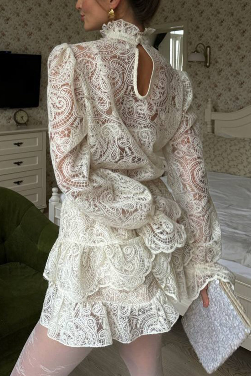 Elegant Lace Skirt Set