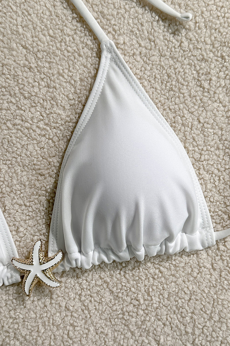 Starfish Bikini Set with Cover-Up Shorts