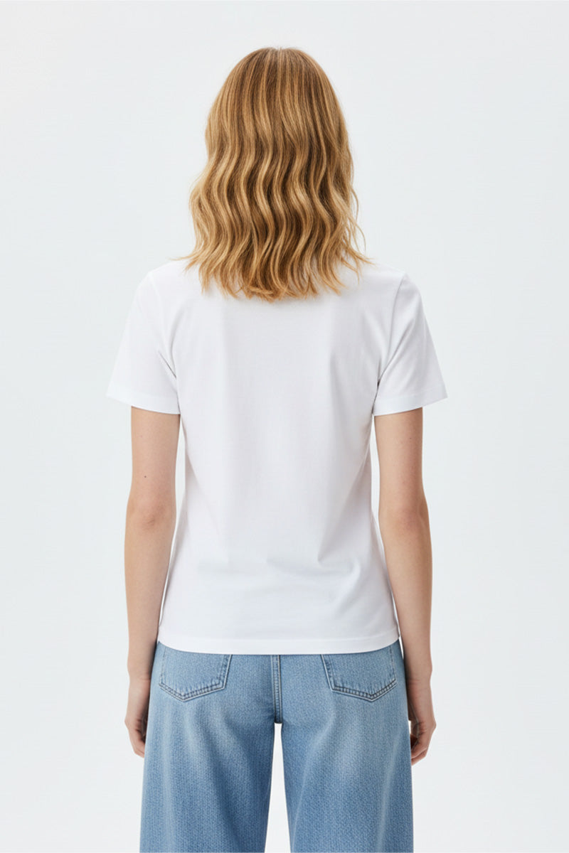 Blossom Breeze Embroidered T-Shirt