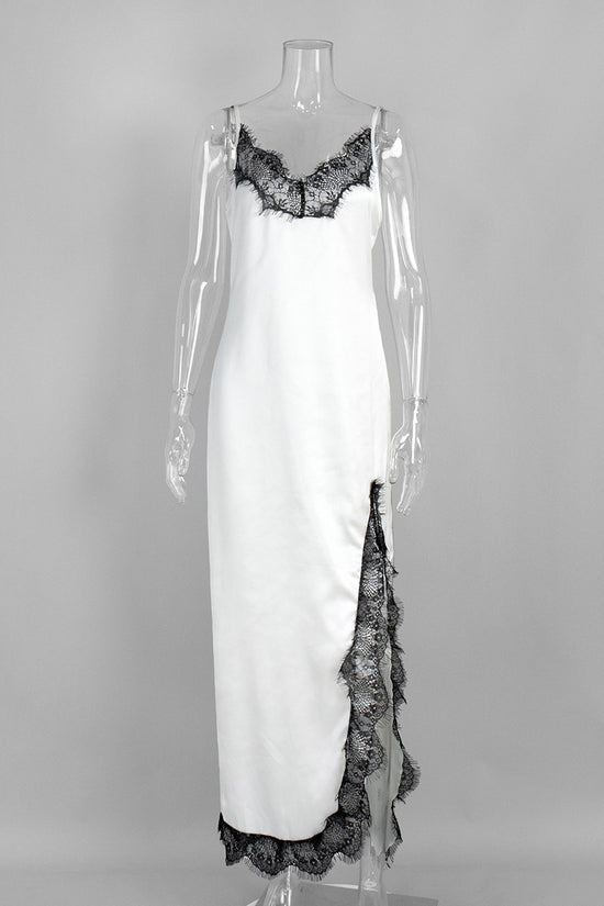 Lace Trim Sleeveless Dress