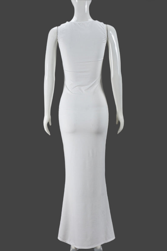 Sleek Sleeveless Elegant Maxi Dress