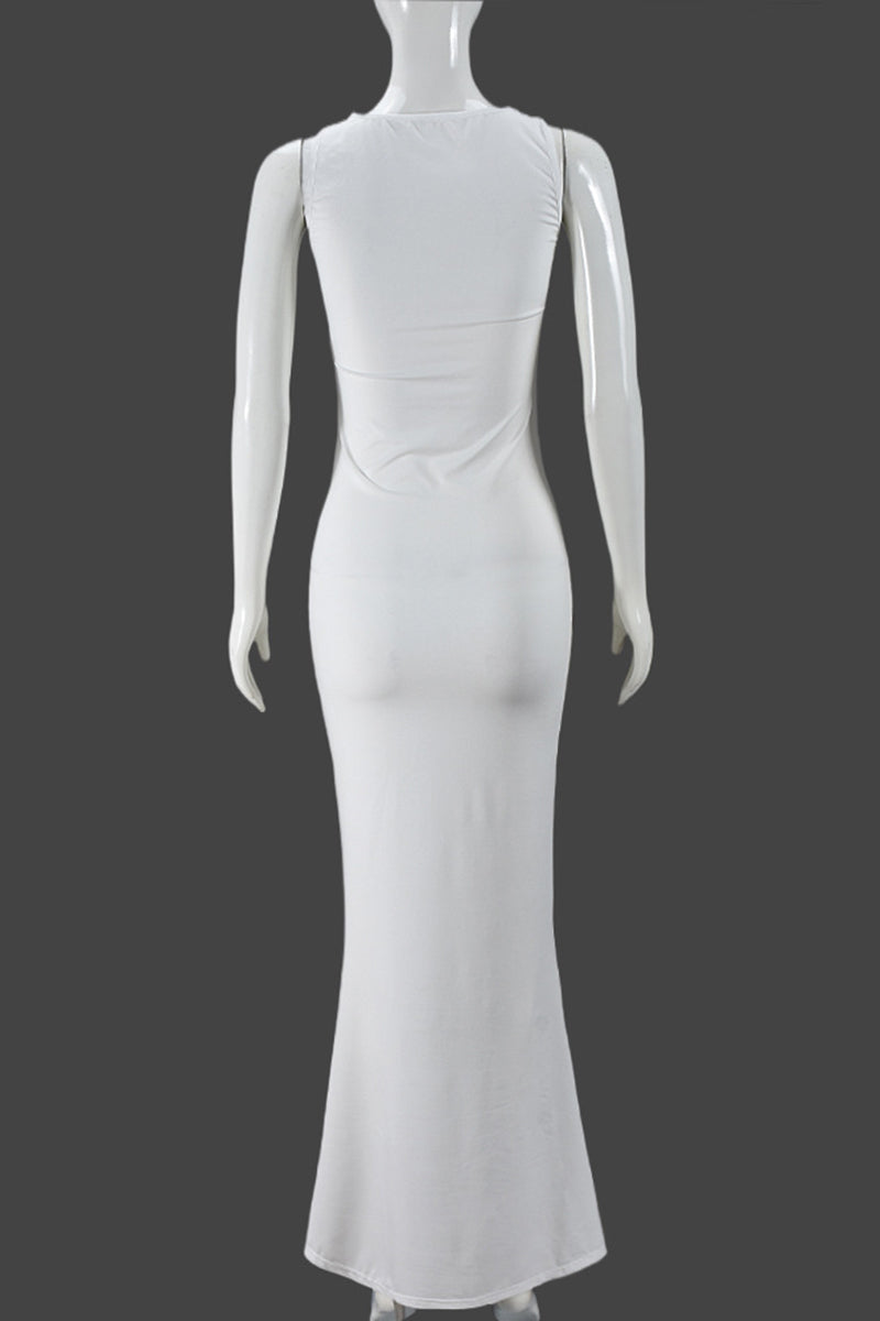 Sleek Sleeveless Elegant Maxi Dress