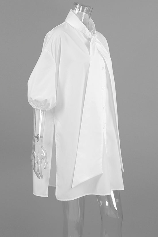 Oversized Bow Tie Blouse
