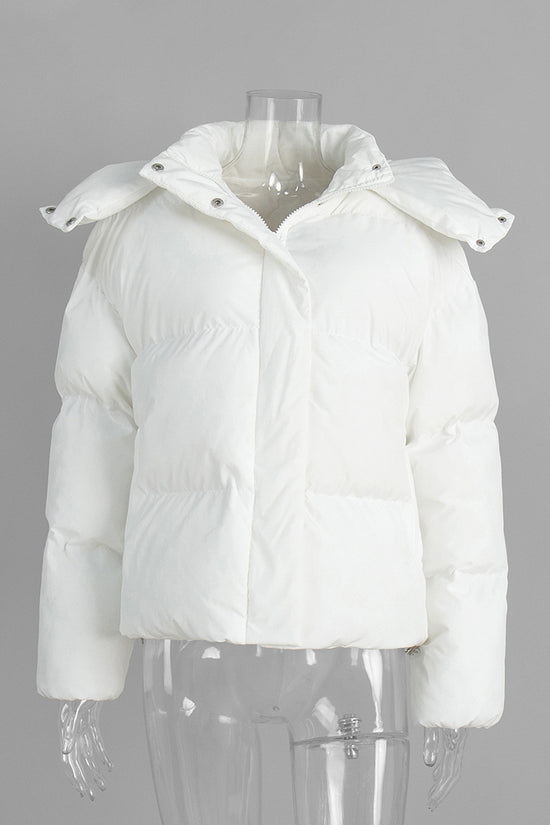 Chic Oversized Hooded Puffer Coat
