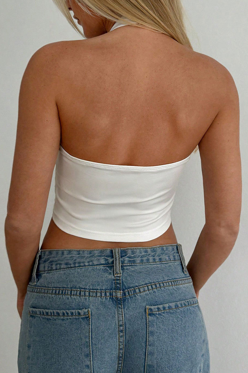 Sleek Cutout Ring Detail Tank