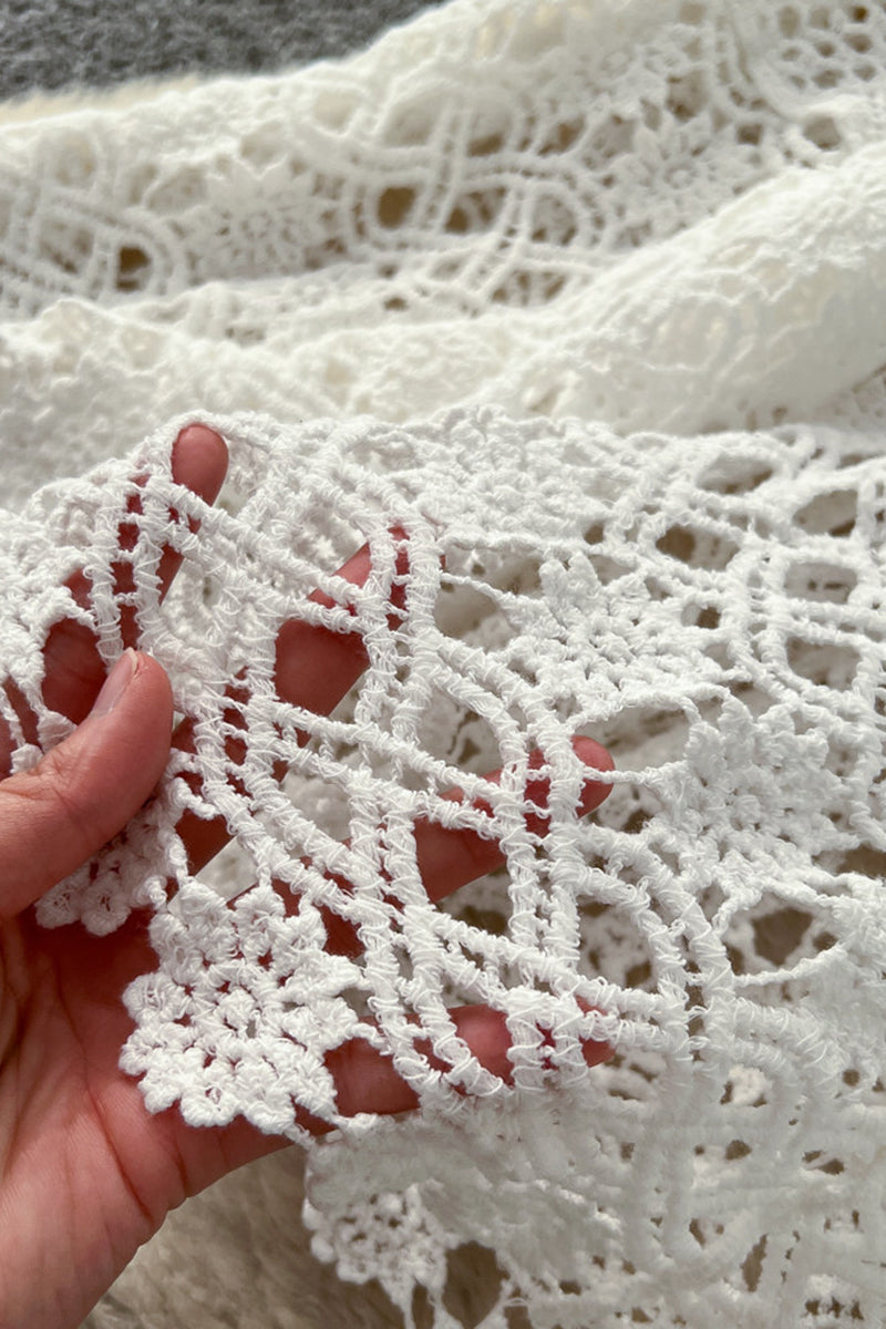 Elegant Crochet Midi Skirt