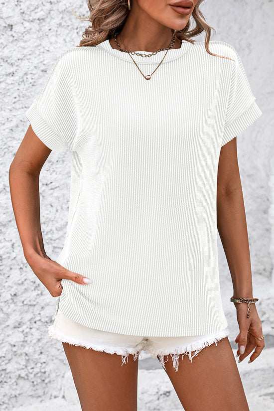 Relaxed Fit Textured T-Shirt