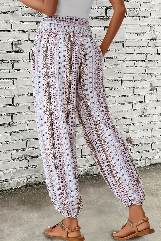 Boho Stripe Casual Pants