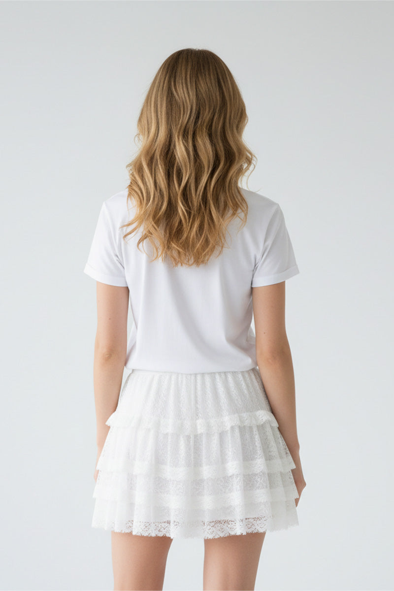 Heart of Cherries Embroidered T-Shirt