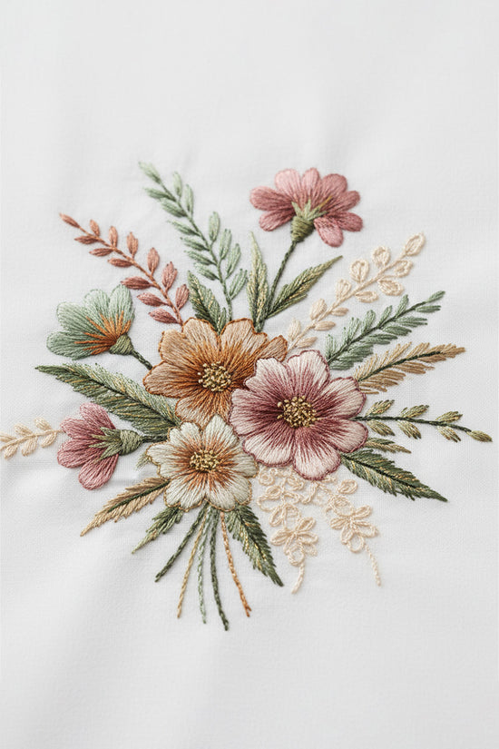 Petite Floral Embroidered T-Shirt