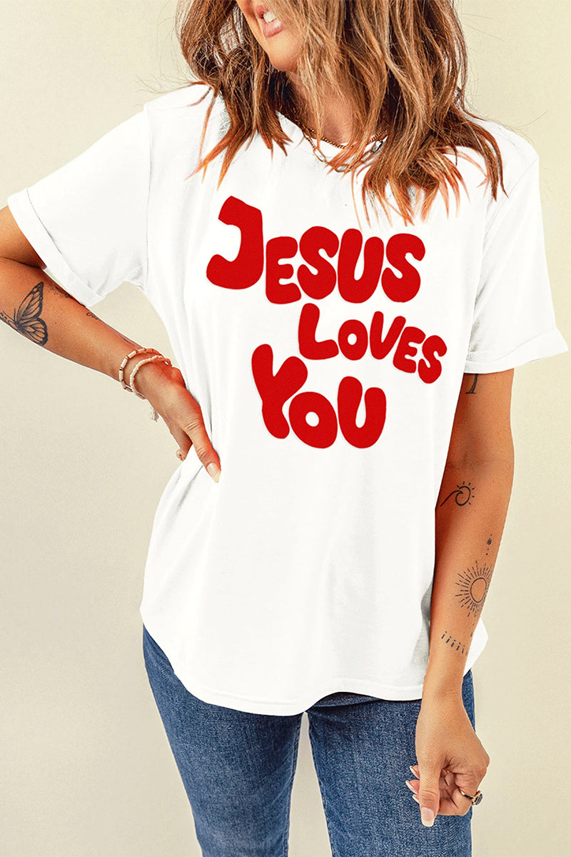 JESUS LOVES YOU Graphic Tee