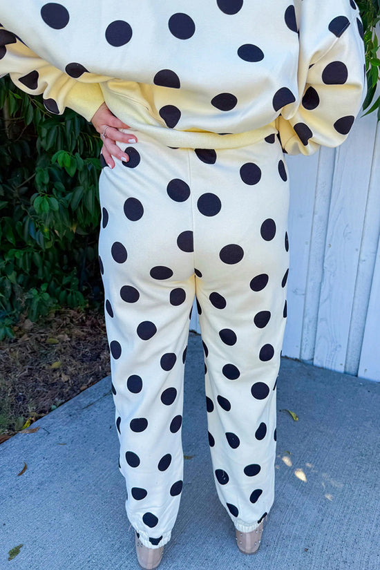 Polka Dot Casual Pants Set