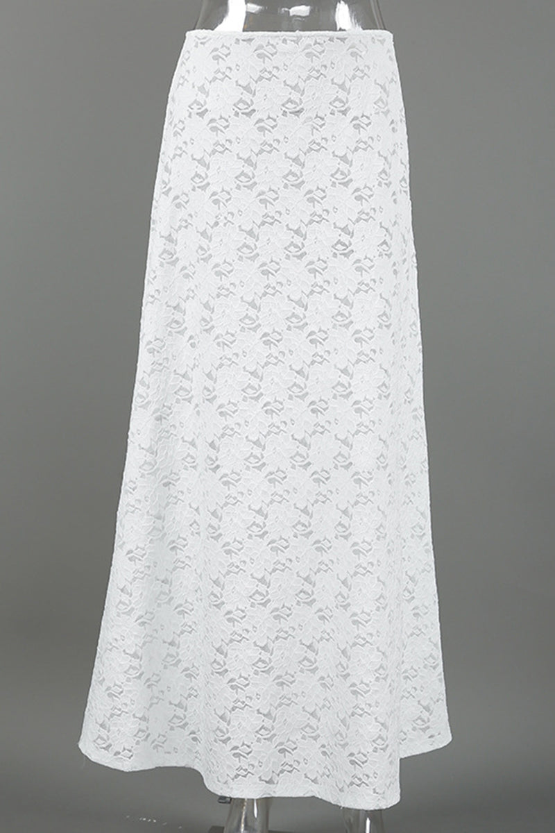 Elegant Lace Maxi Skirt