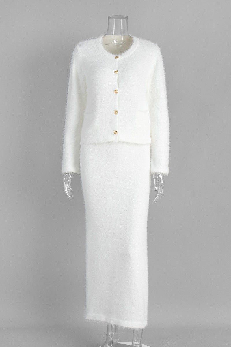 Elegant Two-Piece Skirt Set