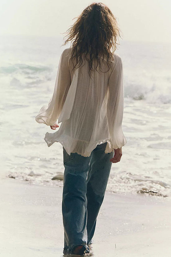 Elegant Sheer Beach Cover-Up