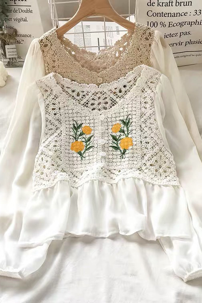 Floral Crochet Blouse