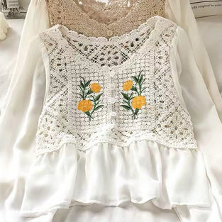 Floral Crochet Blouse