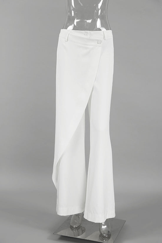 Draped Waist Casual Pants