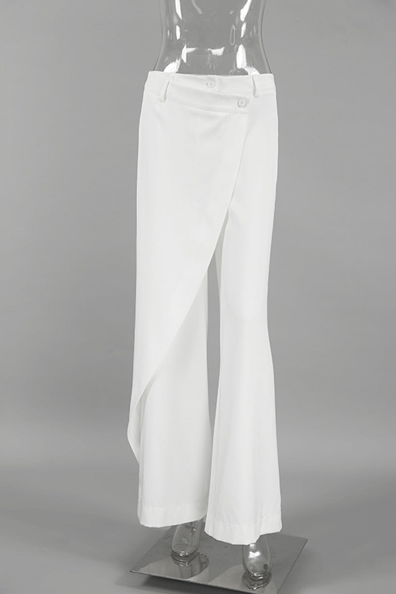 Draped Waist Casual Pants