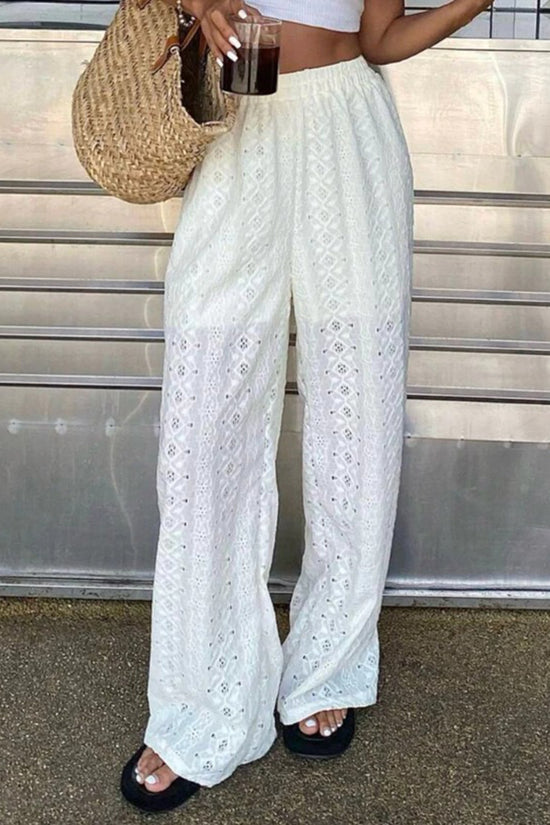 Elegant Wide-Leg Casual Pants