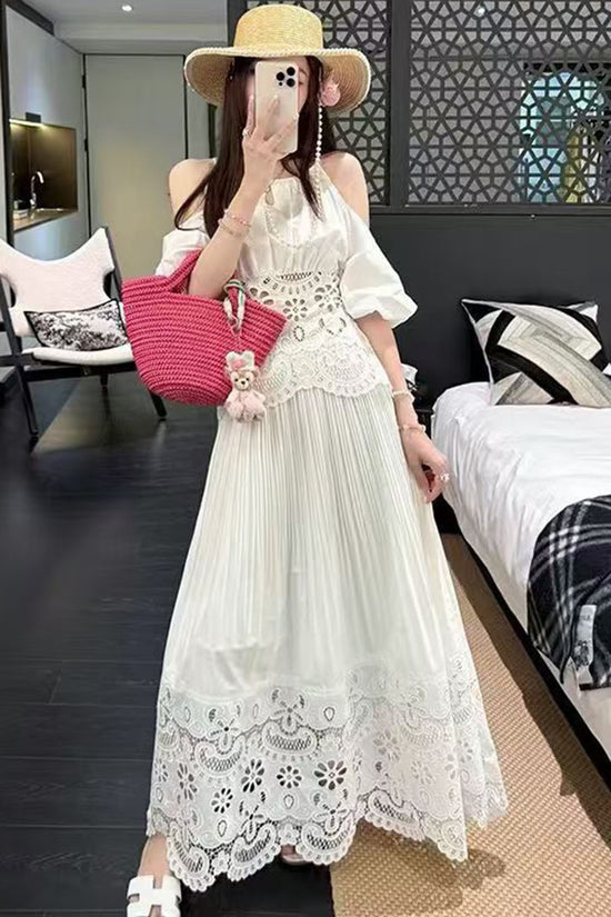 Elegant Off-Shoulder Midi Dress