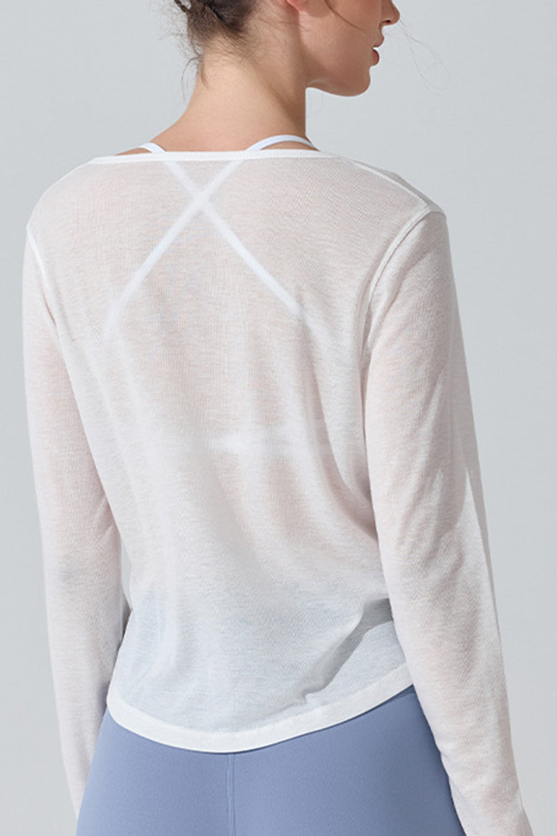 Lightweight Tie Detail Pullover Top