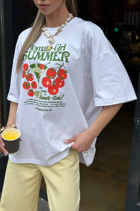 Tomato Graphic Oversized T-Shirt