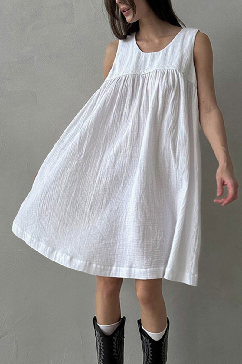 Sleeveless Casual A-Line Dress
