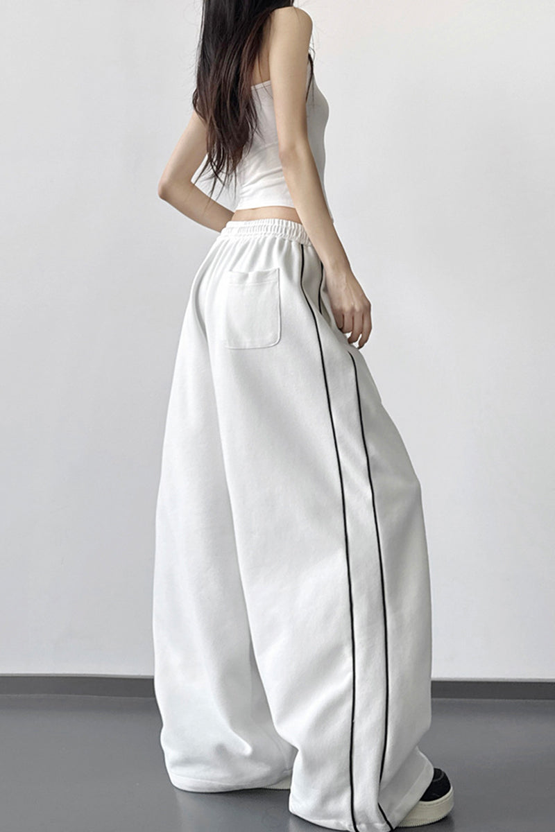 Relaxed Wide-Leg Casual Pants