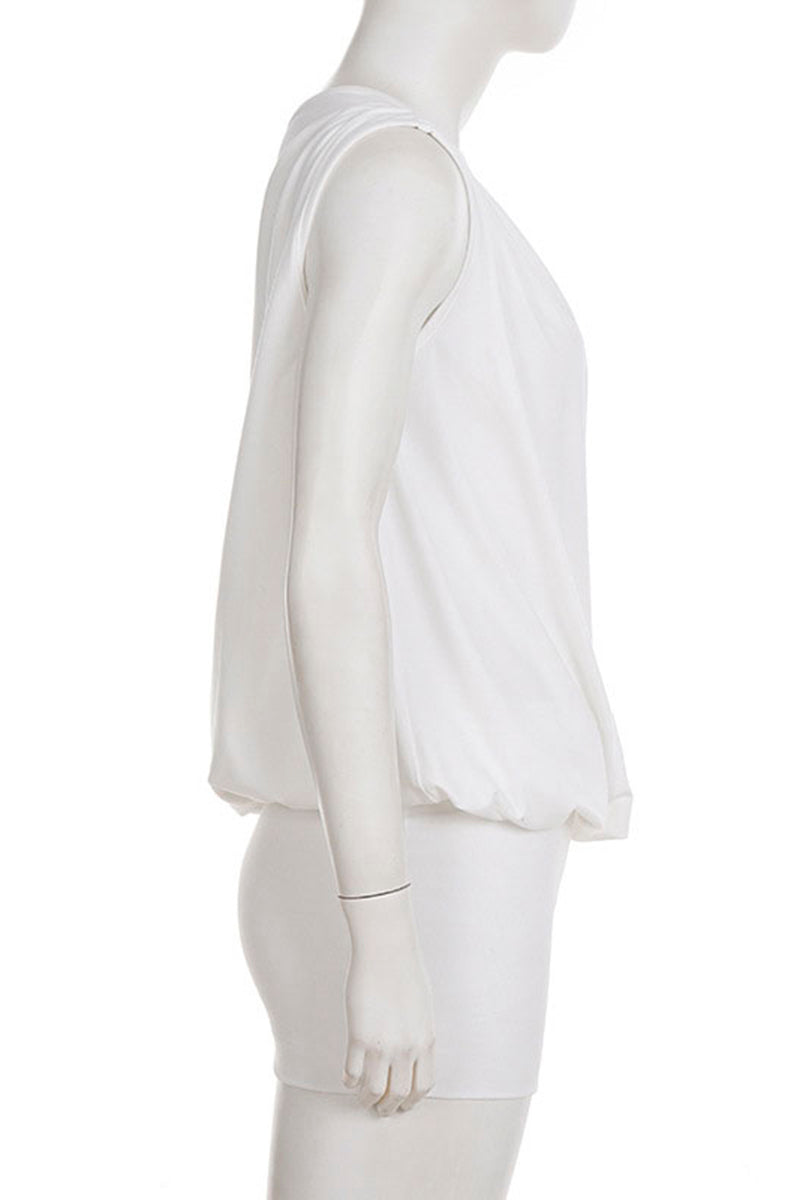 Elegant Draped One-Shoulder Casual Dress