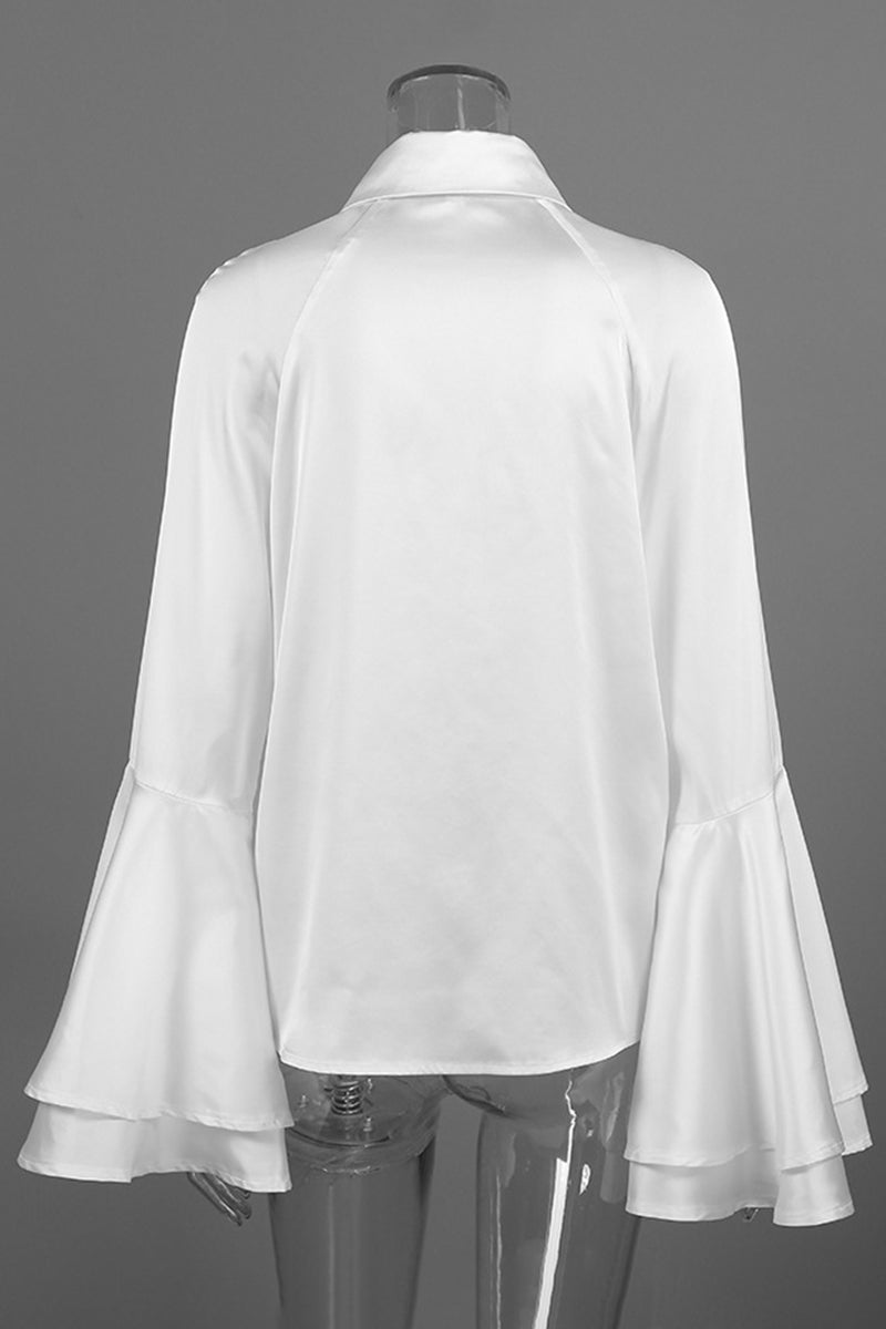 Elegant Flare Sleeve Blouse