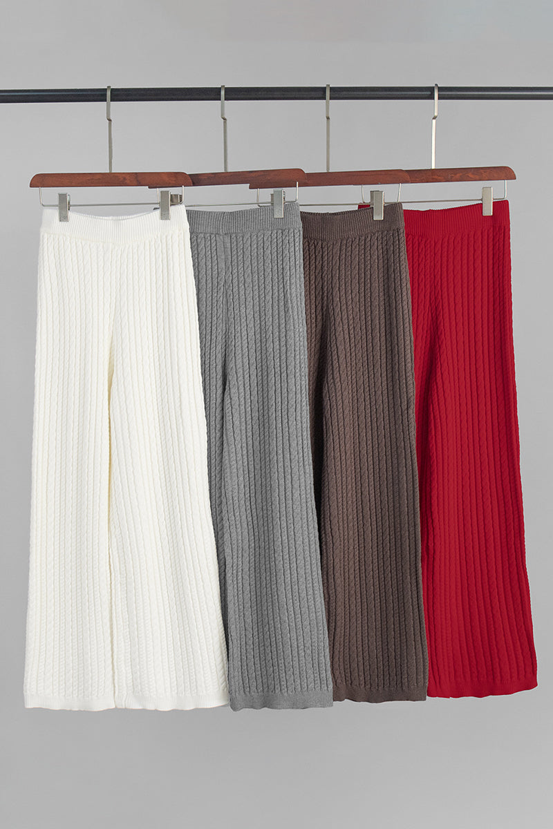 Cozy Turtleneck and Wide Leg Pants Set