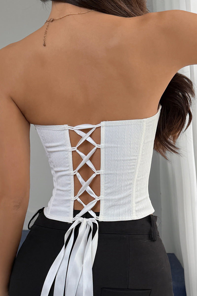 Elegant Strapless Corset Top
