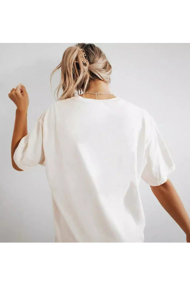 Graphic Tee with Cocktail Recipes