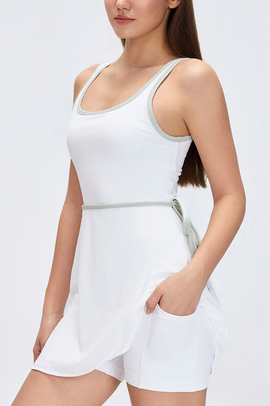 Sleeveless Wrap Casual Mini Dress