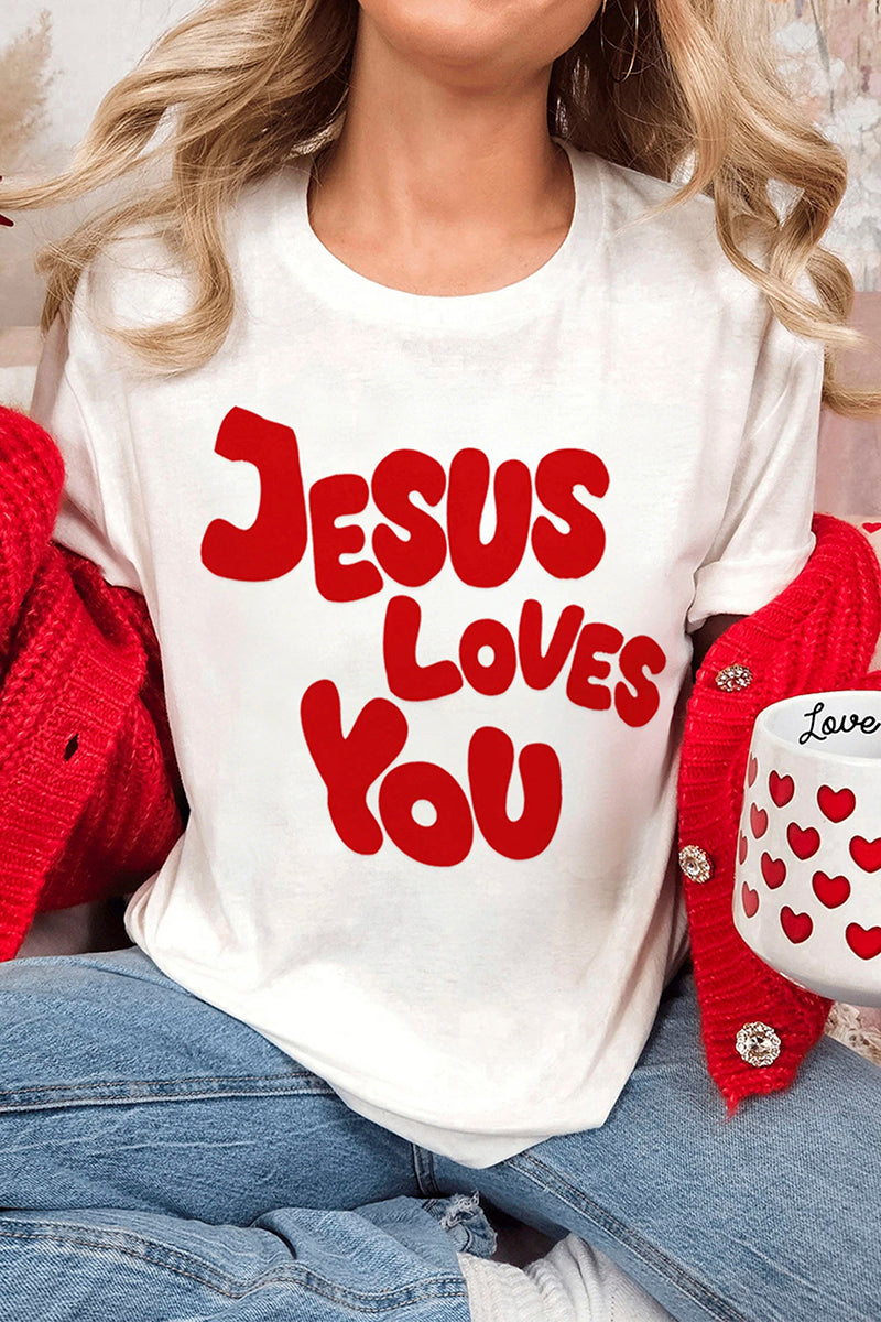 JESUS LOVES YOU Graphic Tee