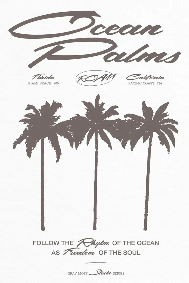 Palms Graphic Oversized T-Shirt