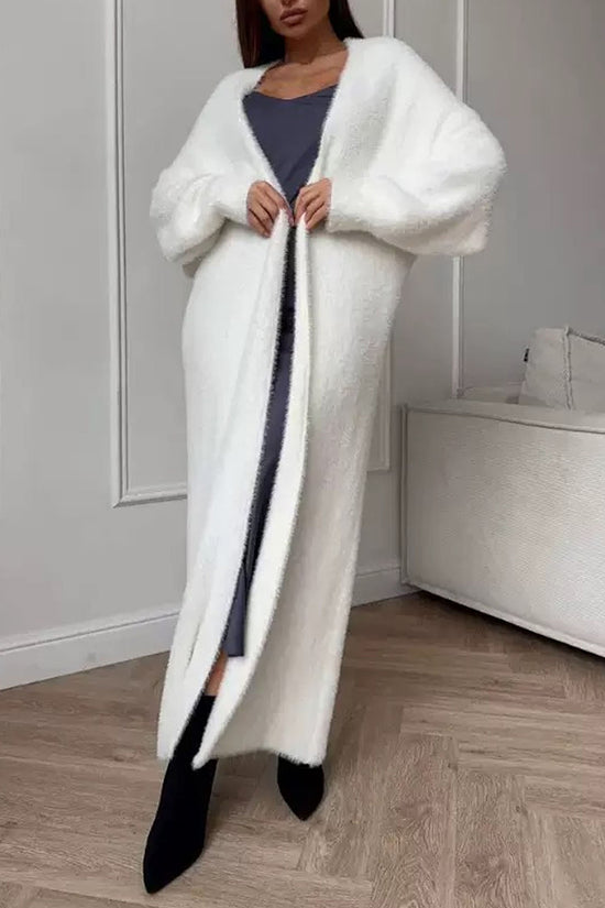 Cozy Longline Open Front Cardigan