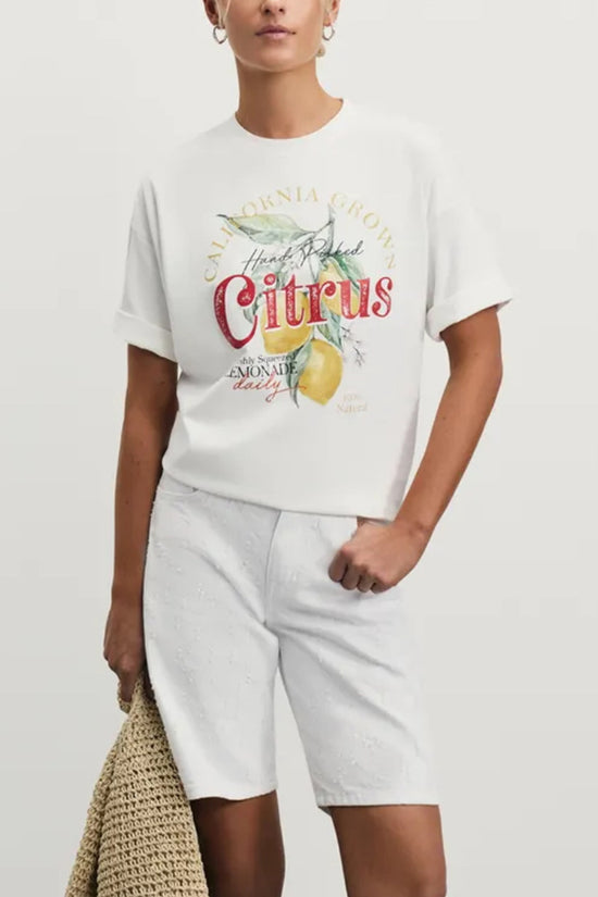 Citrus Graphic Oversized T-Shirt