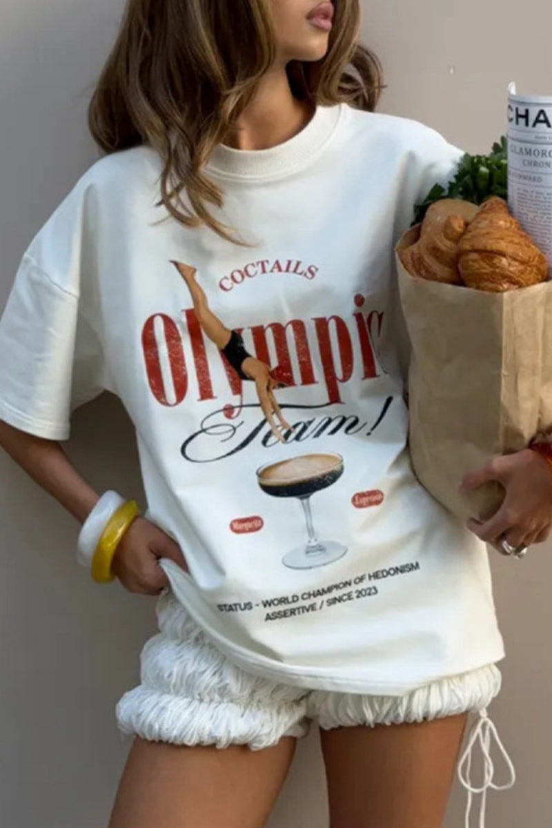 Graphic Print Oversized T-Shirt