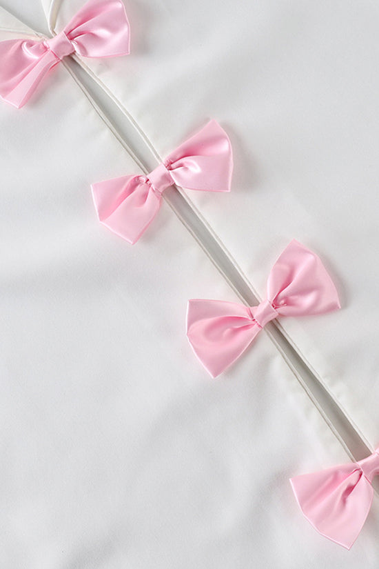 Elegant Bow-Tie Loungewear Set