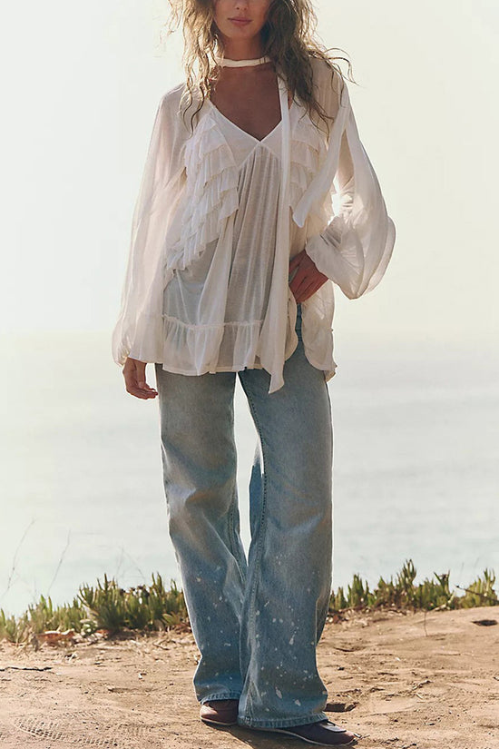 Elegant Sheer Beach Cover-Up