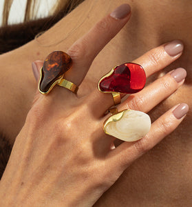 Sculpted Statement Ring